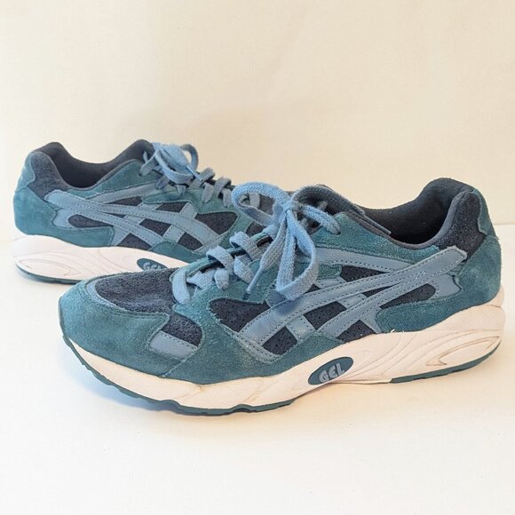Retro Asics Gel Diablo Suede Turquoise Sneakers Running Shoes EU 41.5 Blue - Picture 10 of 10